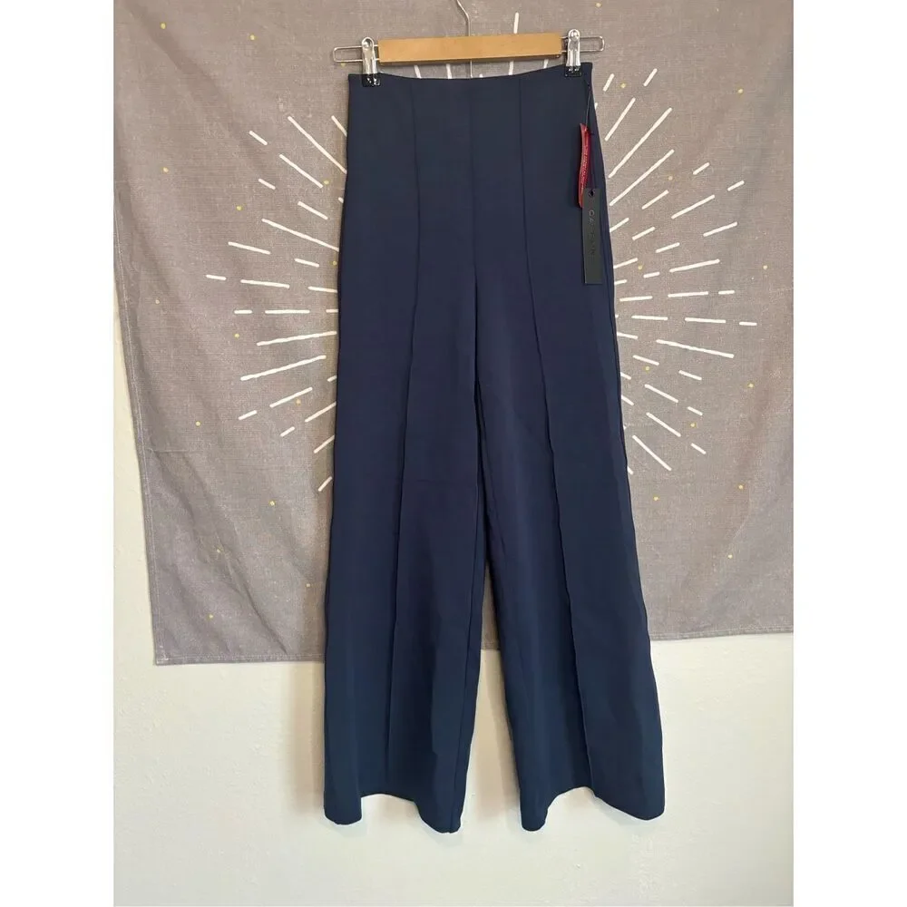 NWT Carbon38 Navy High Waisted Scuba Pant - Picture 6 of 10